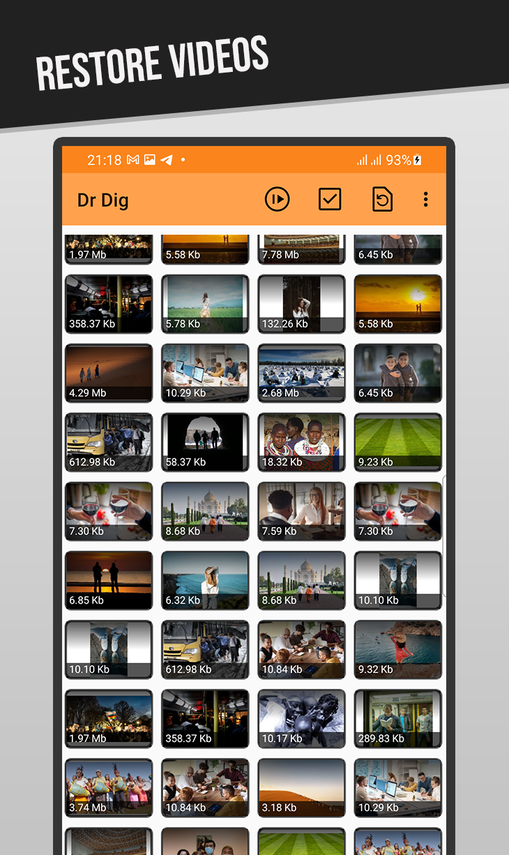 اسکرین شات 3 برنامه DrDig Images Recovery