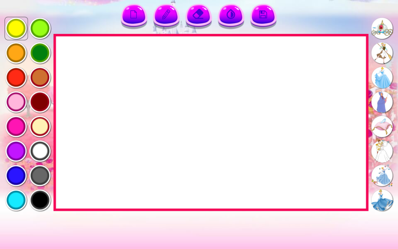 اسکرین شات 2 بازی ‏نقاشی با سیندرلا