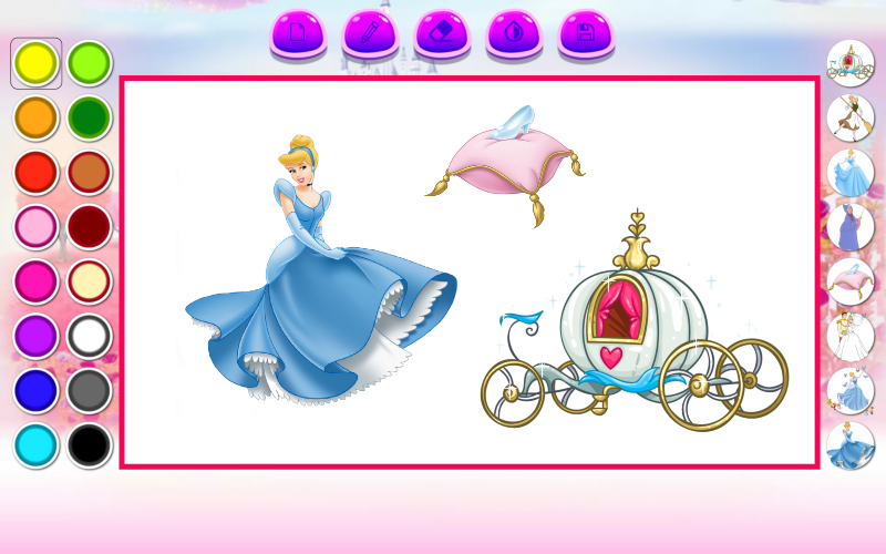 اسکرین شات 4 بازی ‏نقاشی با سیندرلا