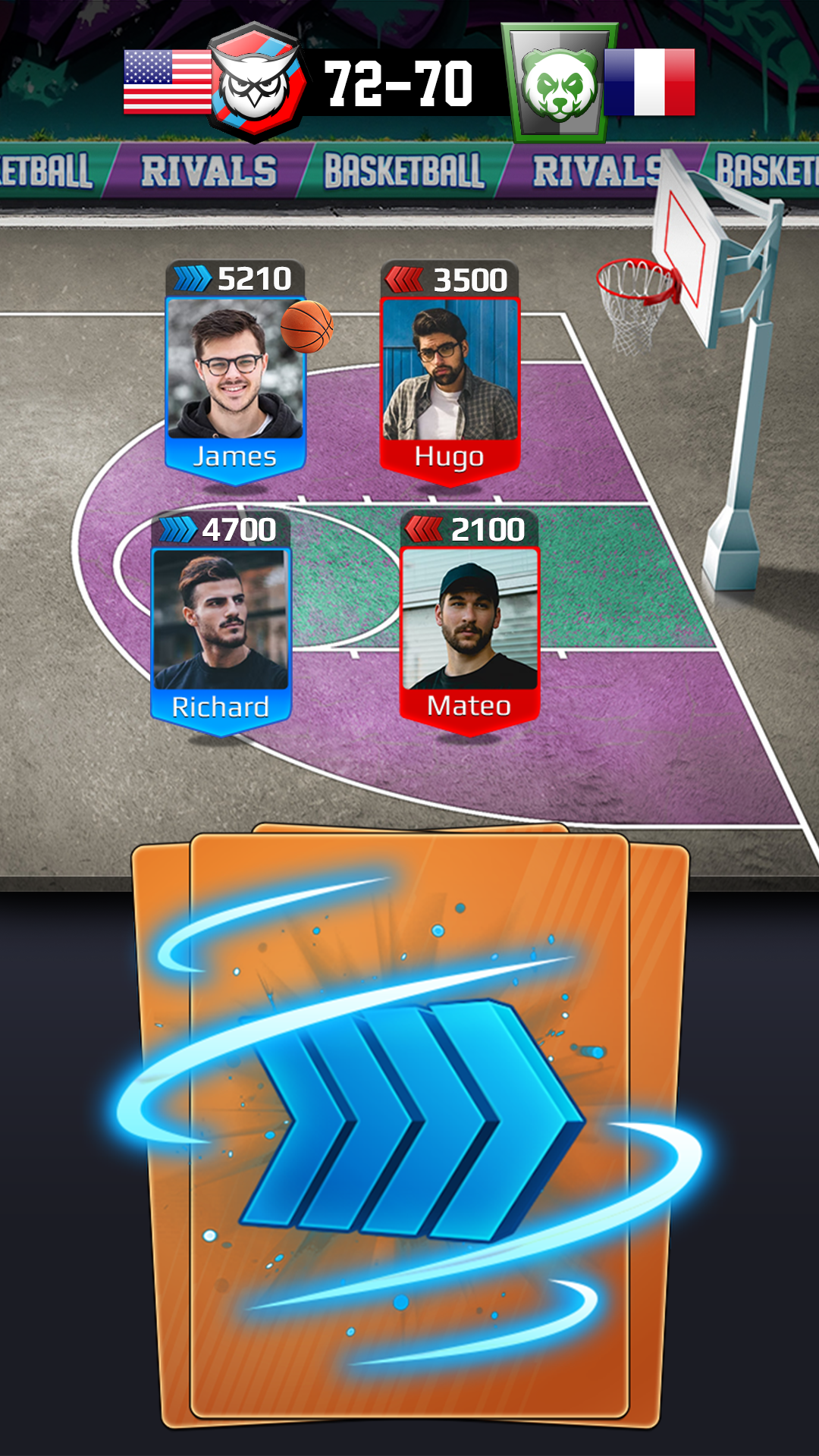 اسکرین شات 2 بازی Basketball Rivals: Showdown
