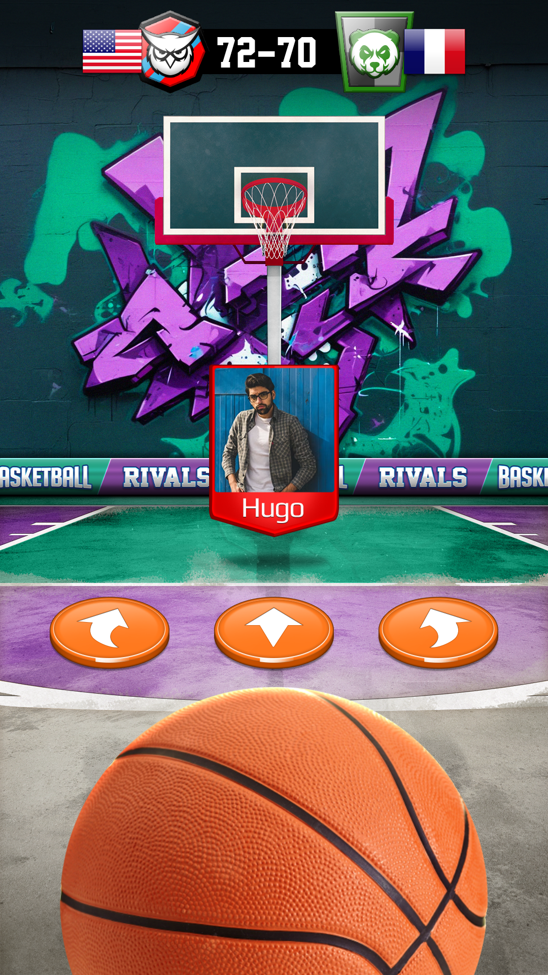اسکرین شات 1 بازی Basketball Rivals: Showdown