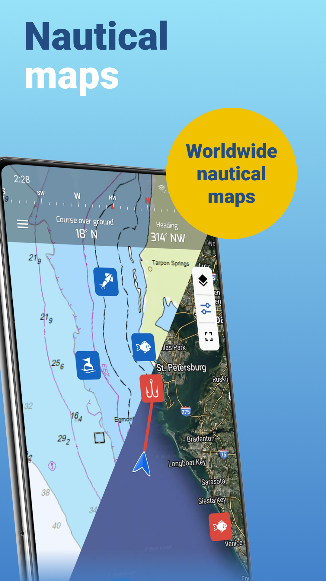 اسکرین شات 3 برنامه Fishing Points - Fishing App