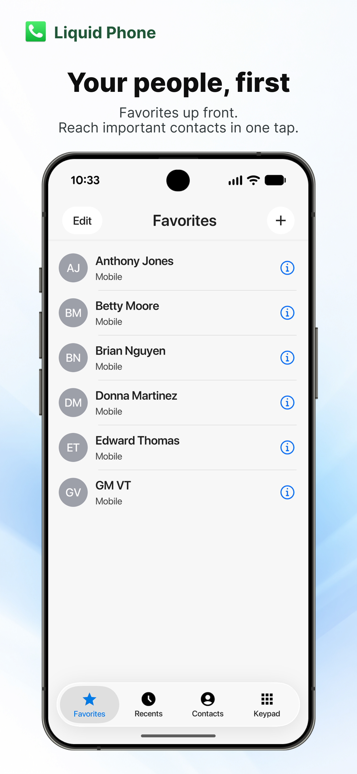 اسکرین شات 5 برنامه Liquid Phone - iCall Dialer