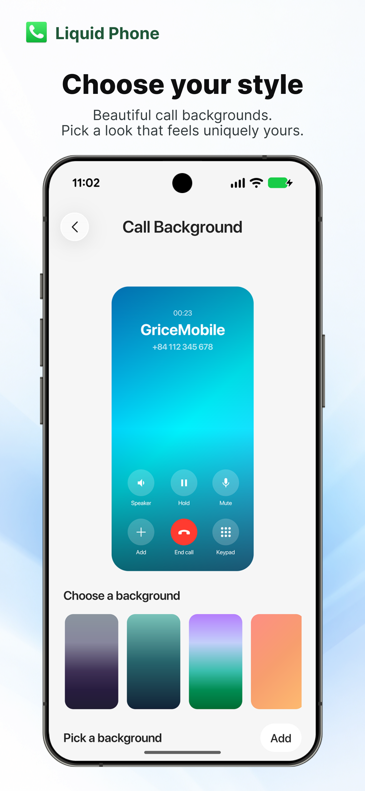 اسکرین شات 6 برنامه Liquid Phone - iCall Dialer