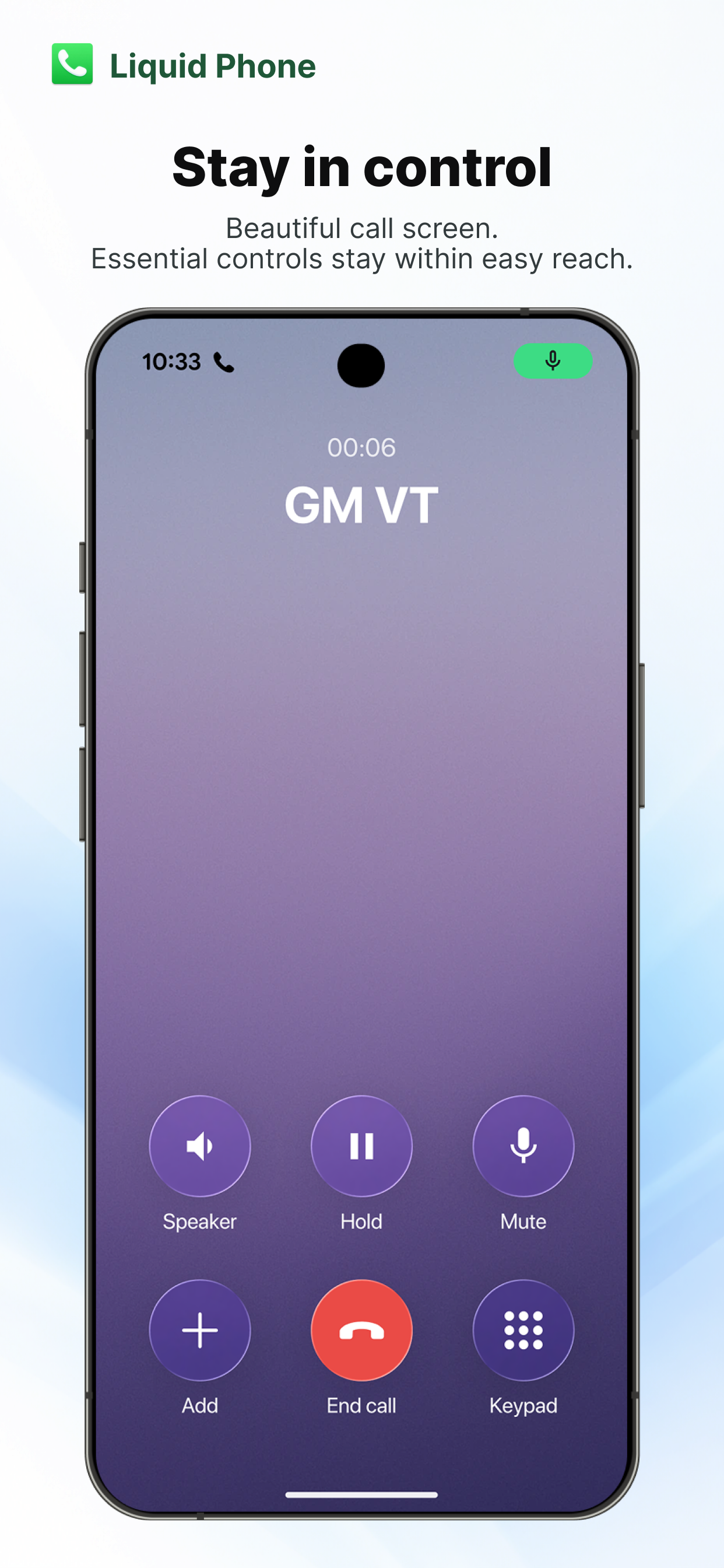 اسکرین شات 4 برنامه Liquid Phone - iCall Dialer