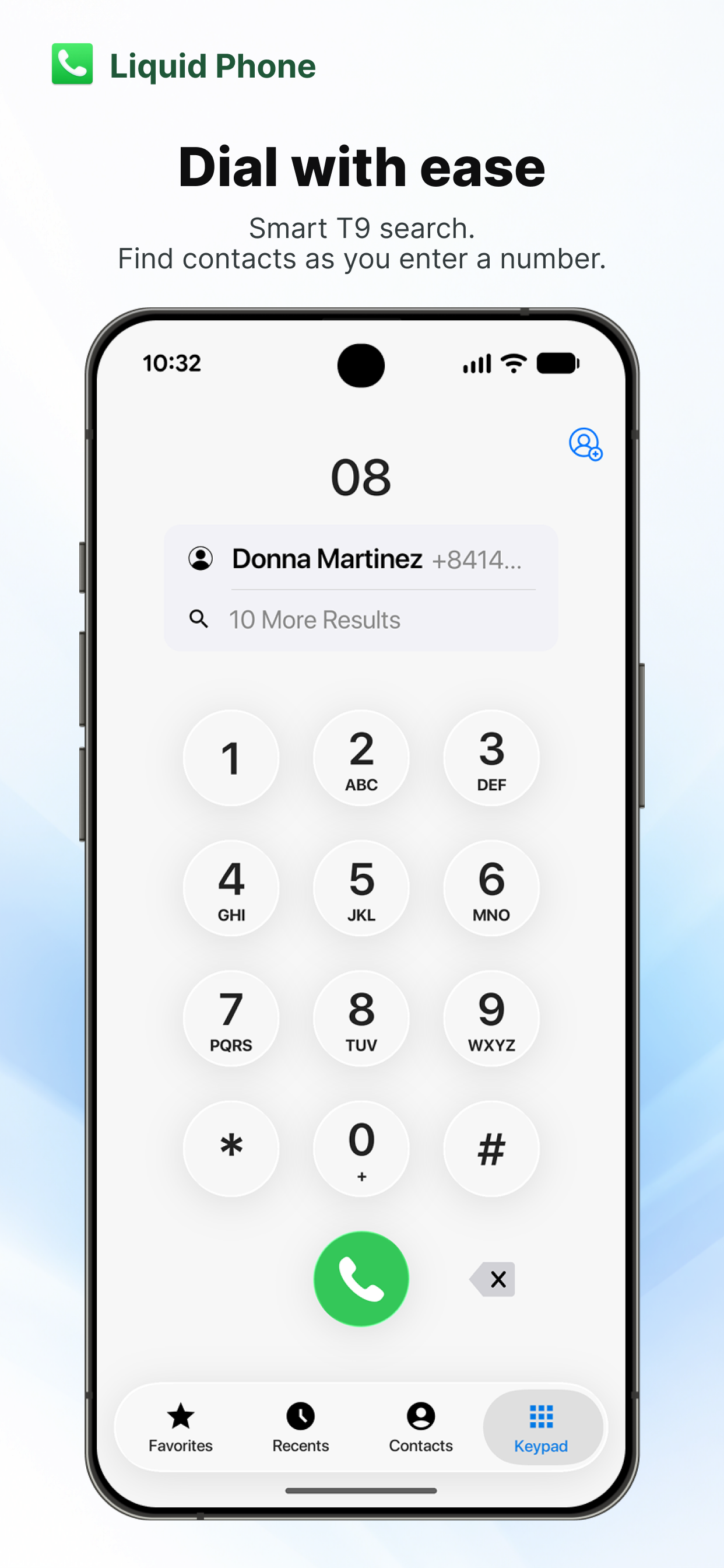 اسکرین شات 1 برنامه Liquid Phone - iCall Dialer