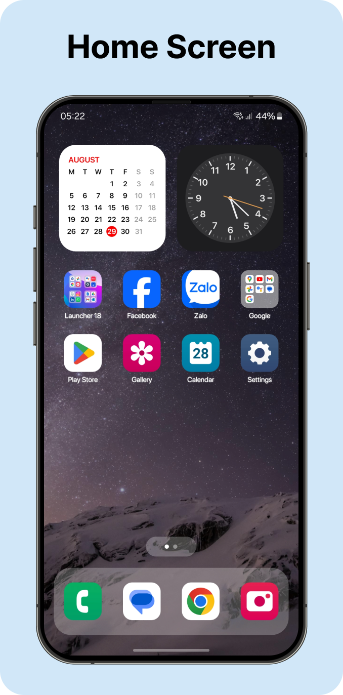 اسکرین شات 1 برنامه Launcher OS 18