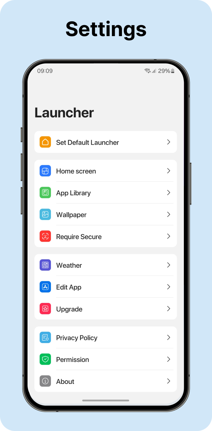 اسکرین شات 7 برنامه Launcher OS 18