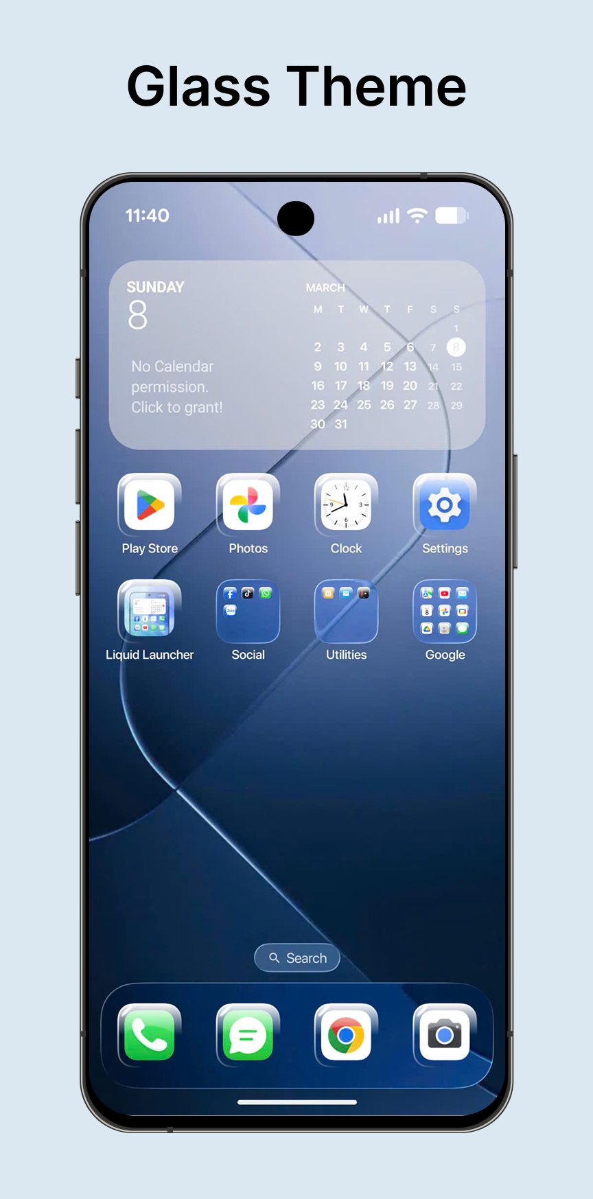 اسکرین شات 2 برنامه Liquid Launcher OS 26