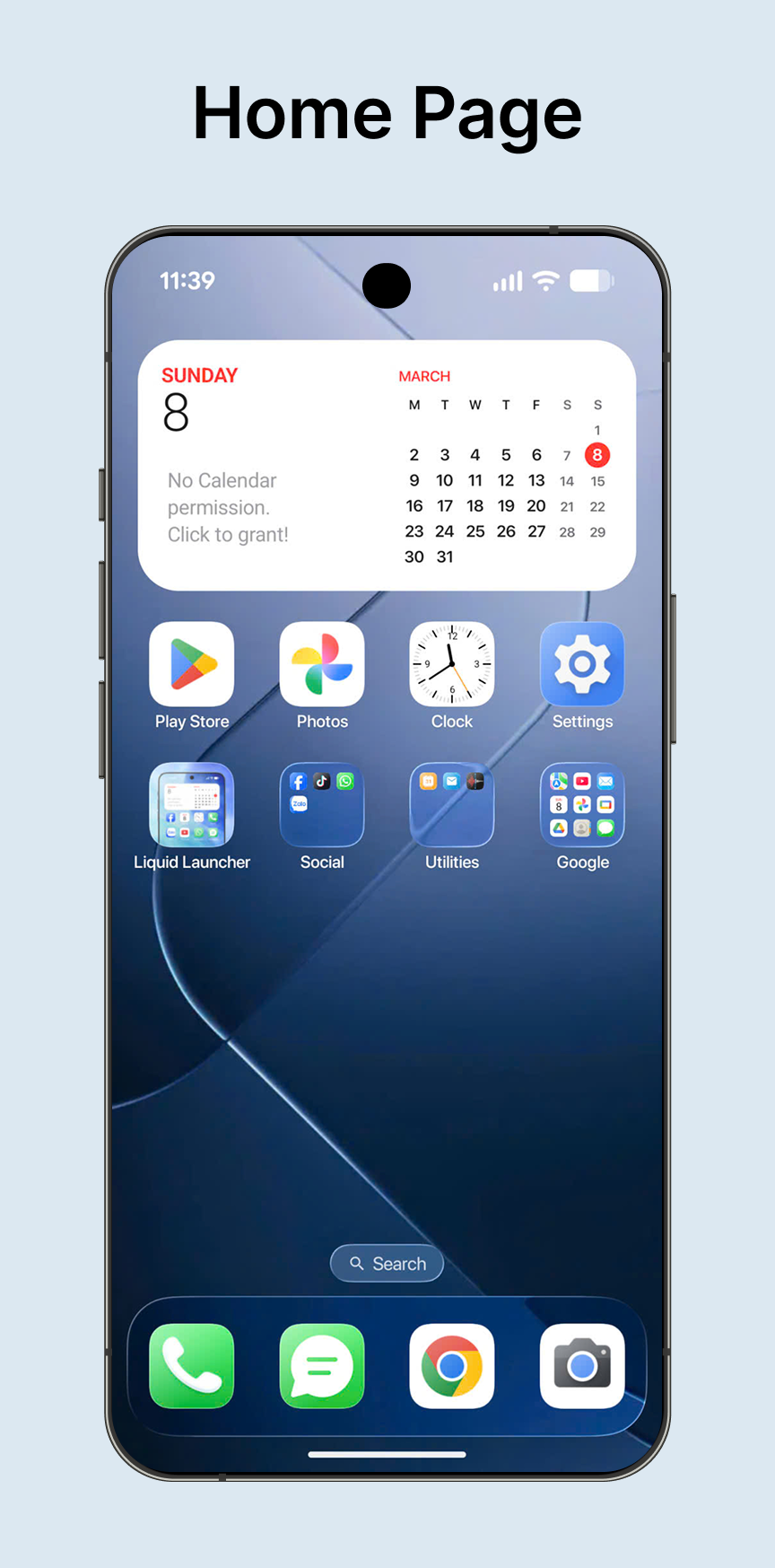 اسکرین شات 1 برنامه Liquid Launcher OS 26