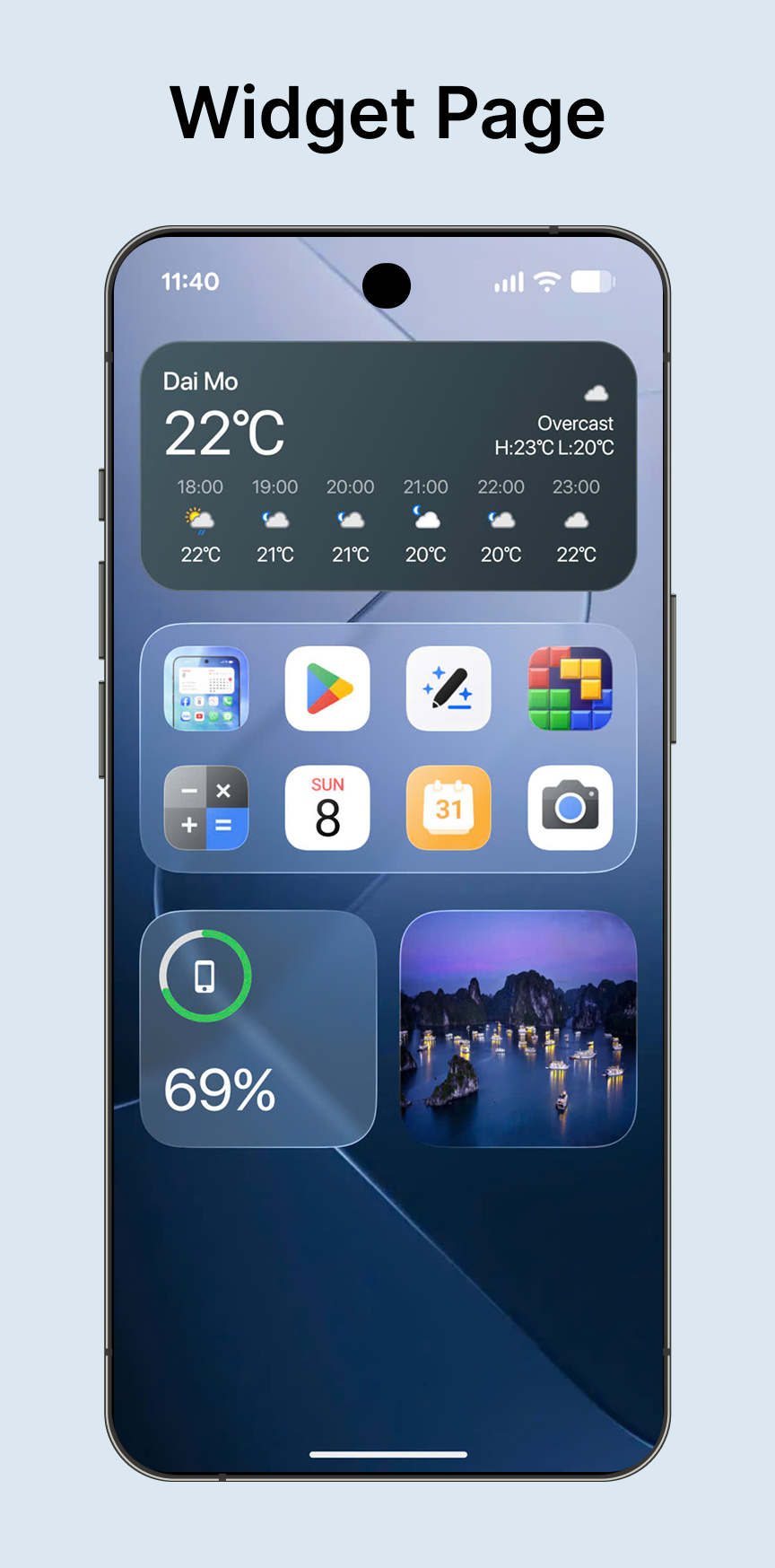 اسکرین شات 6 برنامه Liquid Launcher OS 26
