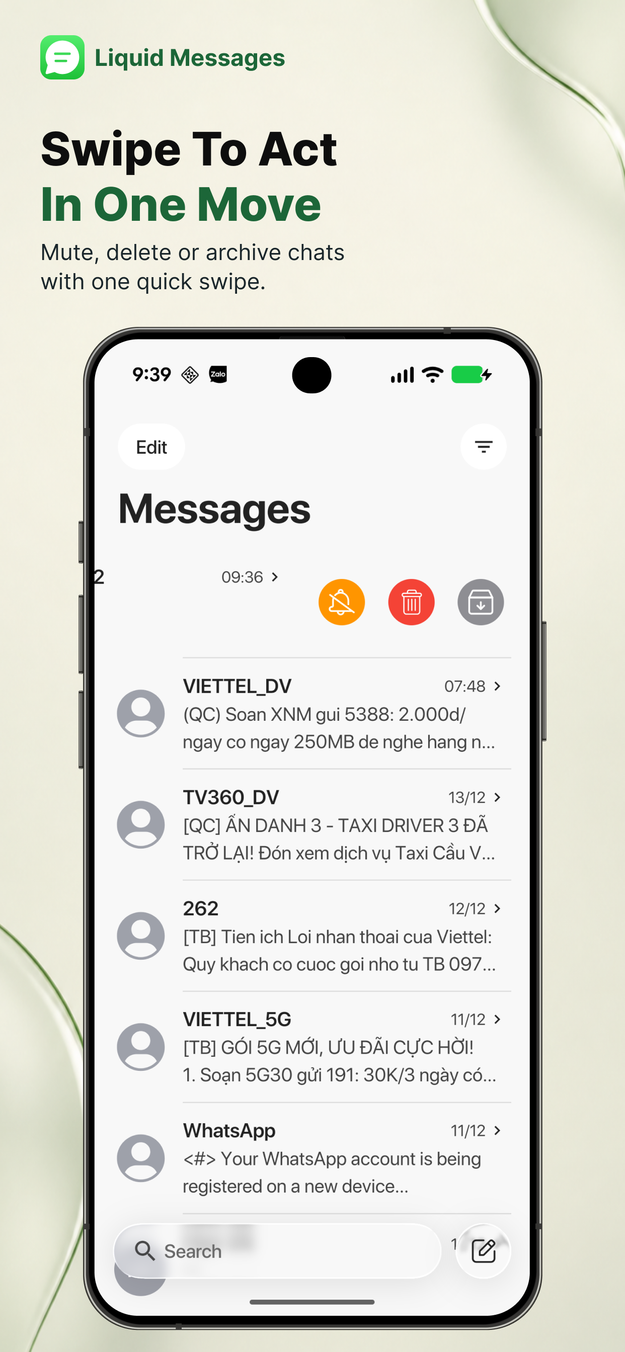 اسکرین شات 5 برنامه Liquid Messages - SMS OS 27