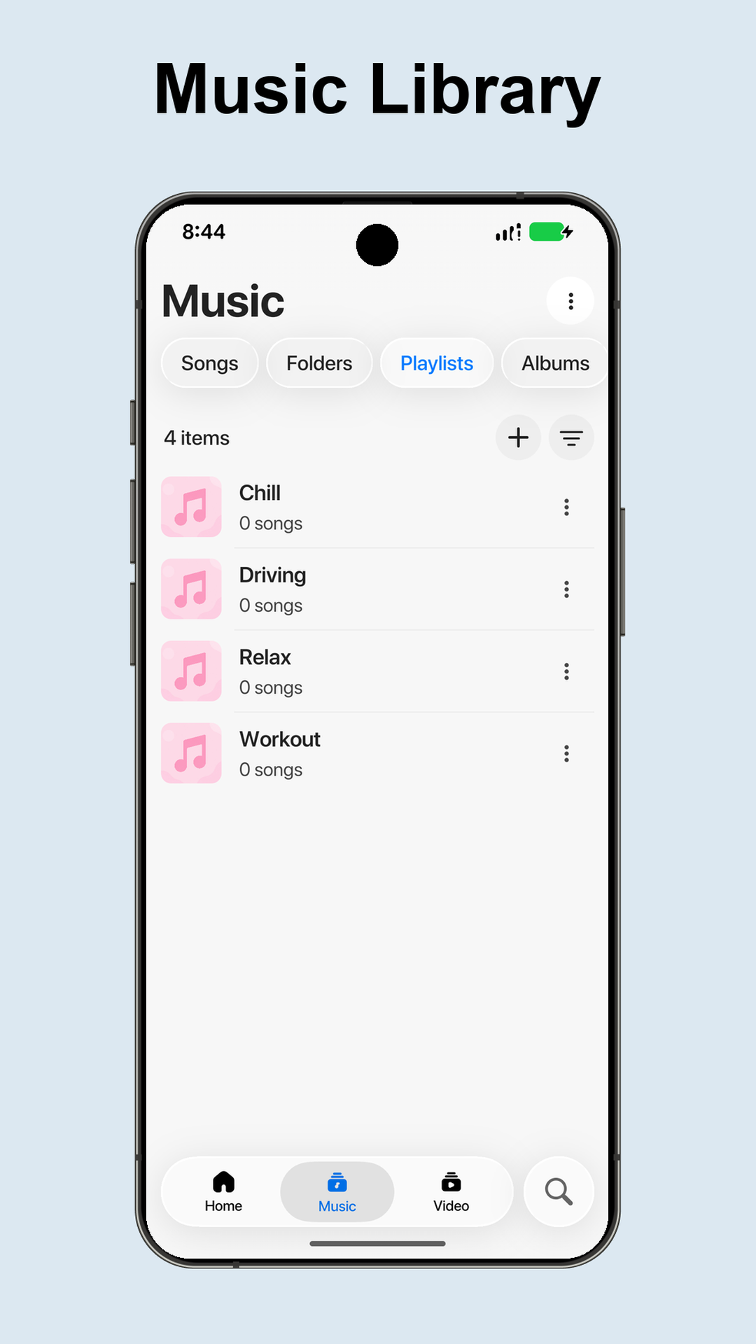 اسکرین شات 2 برنامه Liquid Player - Music & Video