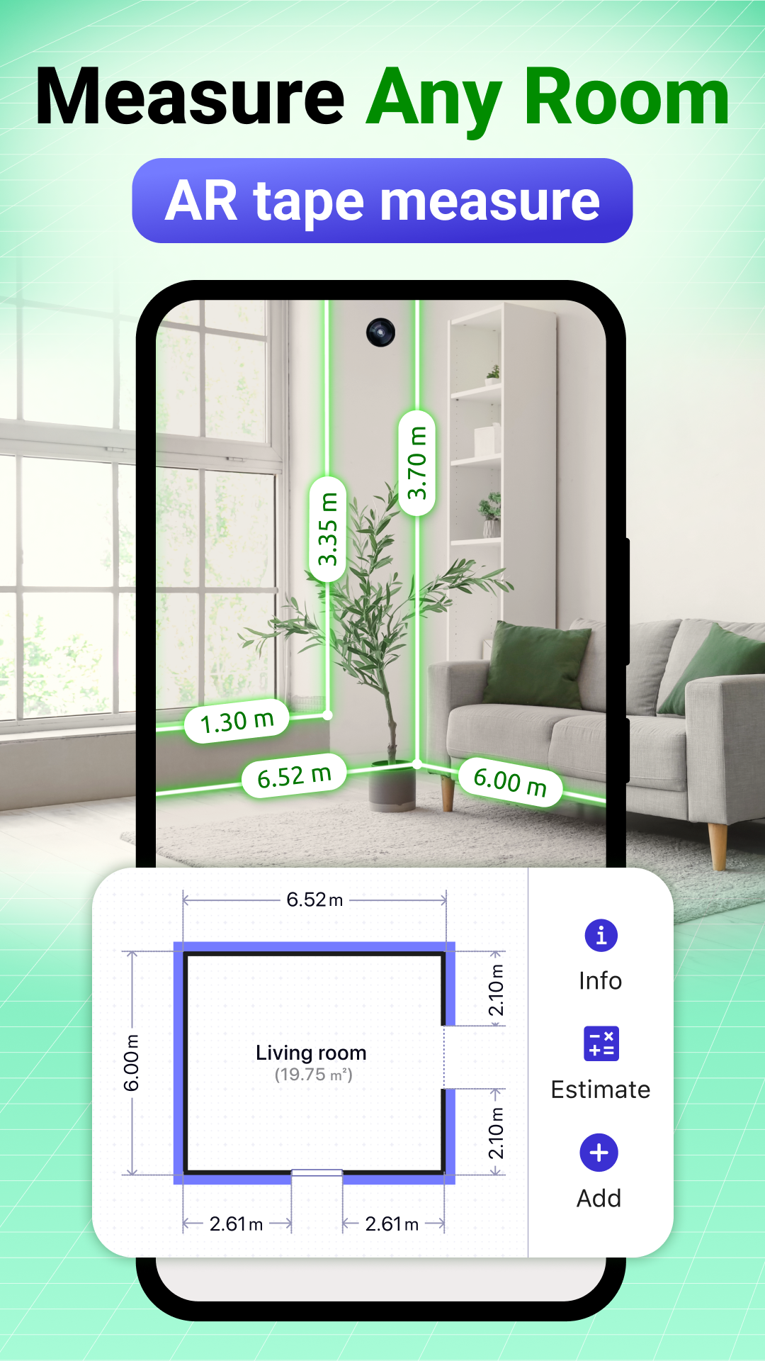اسکرین شات 3 برنامه AR Floor Plan 3D: Tape Measure