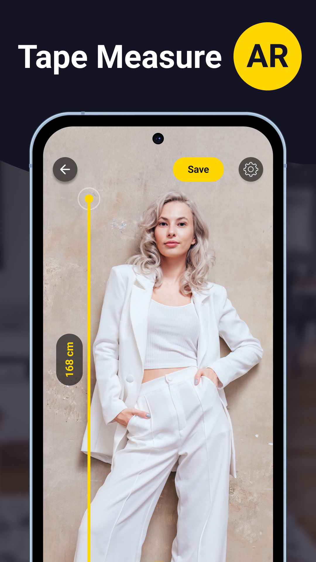 اسکرین شات 2 برنامه Tape Measure: Measuring Ruler