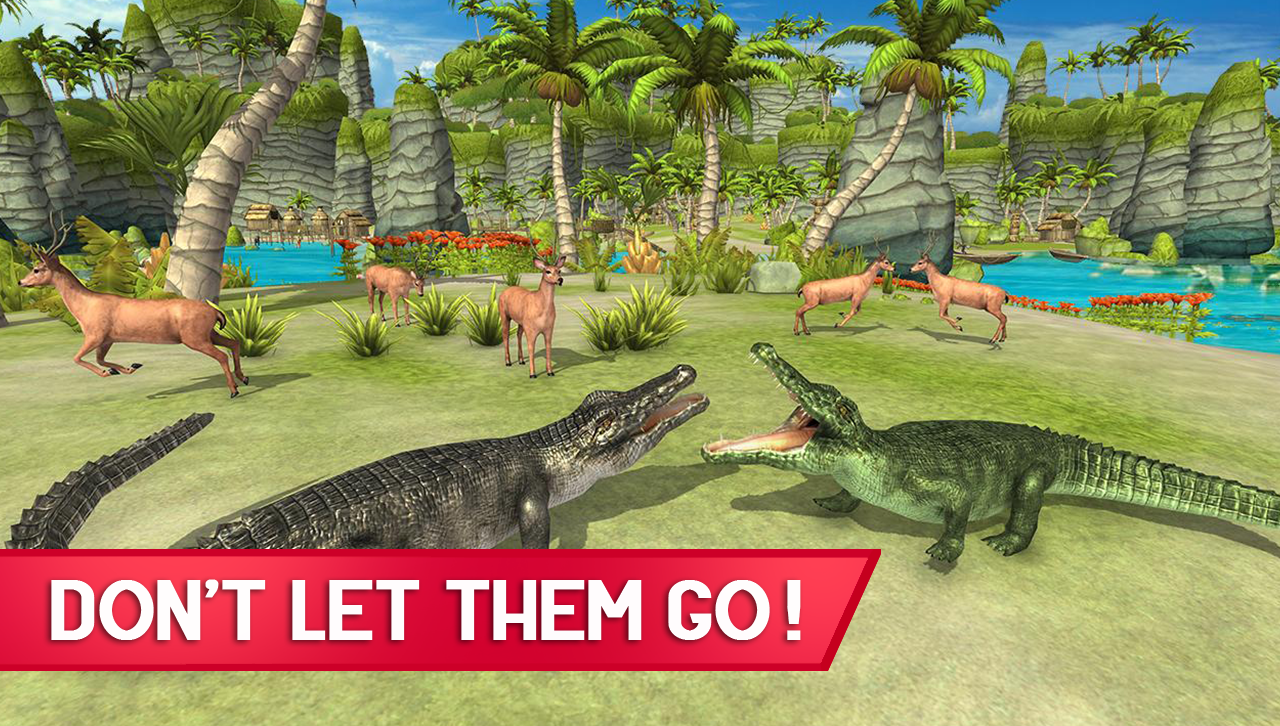 اسکرین شات 2 برنامه Hungry Crocodile 2 Shark Games