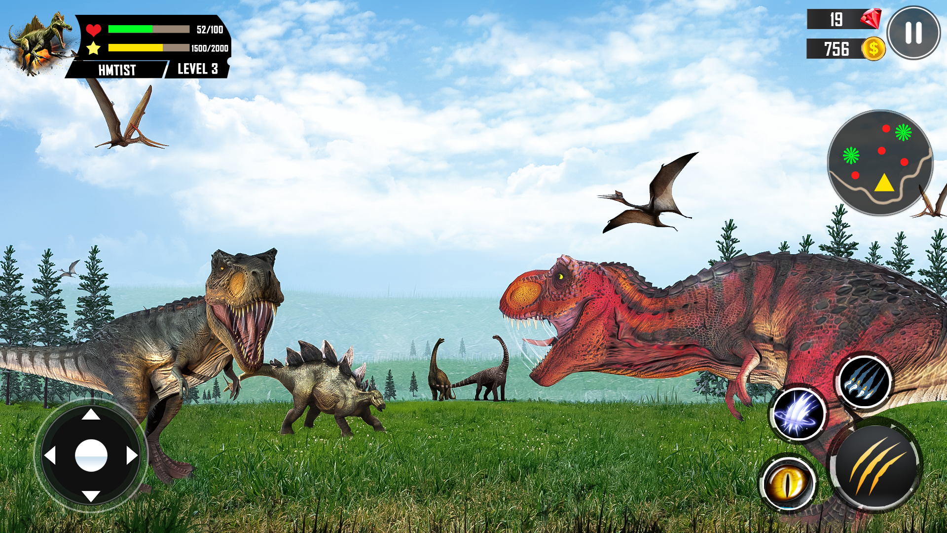 اسکرین شات 2 بازی Dinosaur Simulator 3d Games