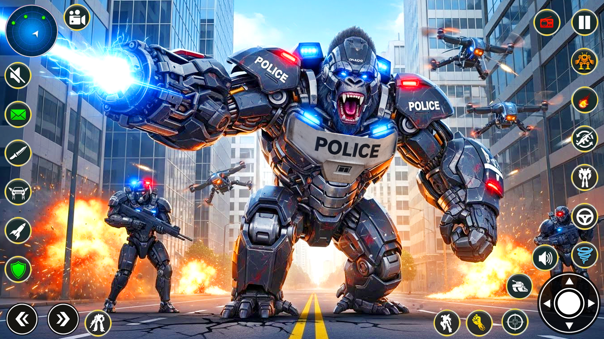 اسکرین شات 3 بازی Police Robot Transform
