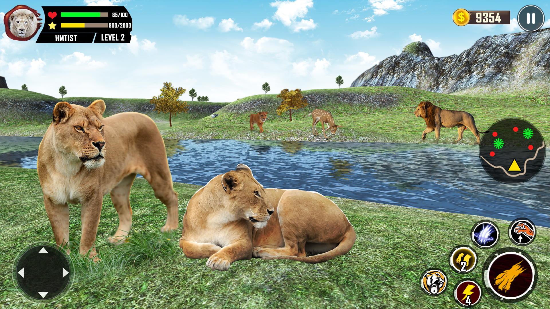 اسکرین شات 4 بازی Lion Family Simulator 3d Games