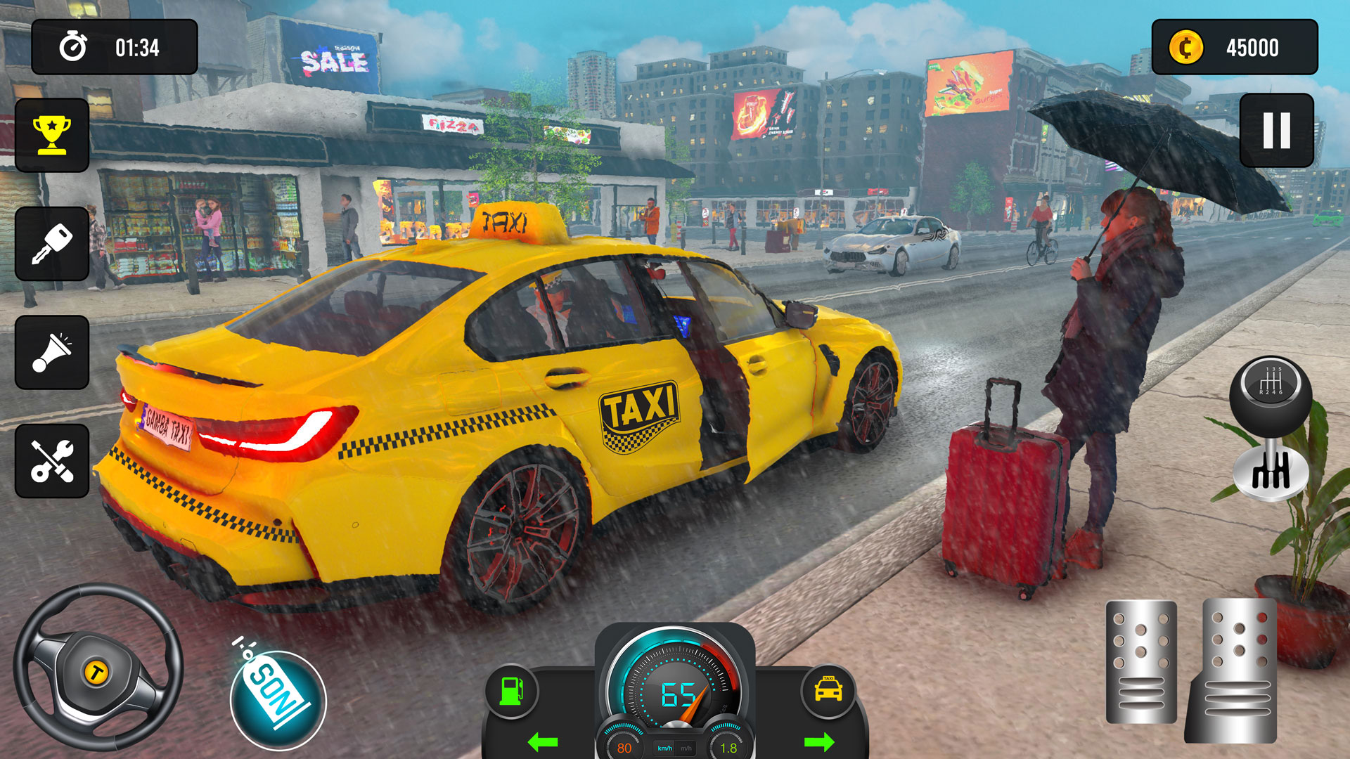اسکرین شات 2 بازی Taxi Simulator 3d Taxi Driver