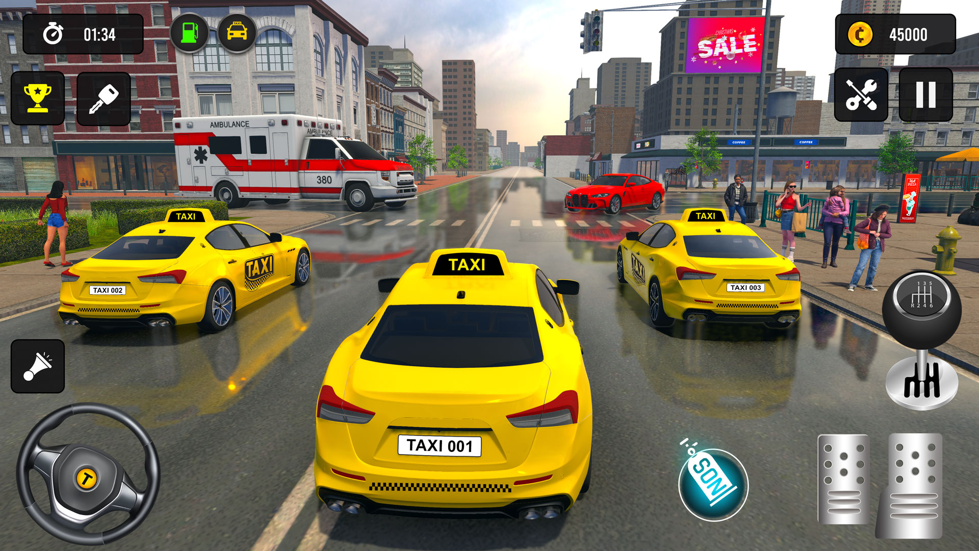 اسکرین شات 4 بازی Taxi Simulator 3d Taxi Driver