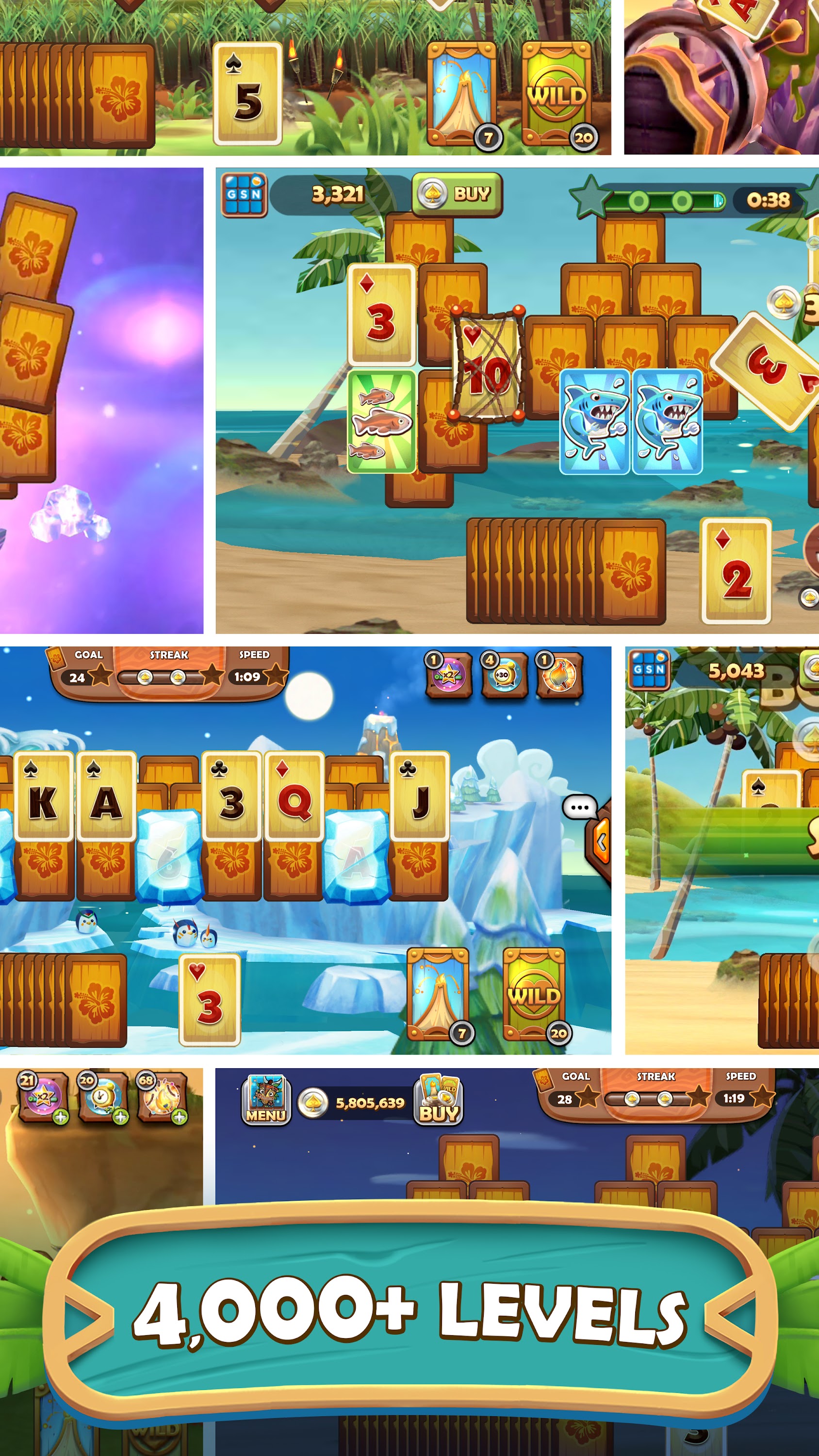 اسکرین شات 3 بازی Tiki Solitaire TriPeaks