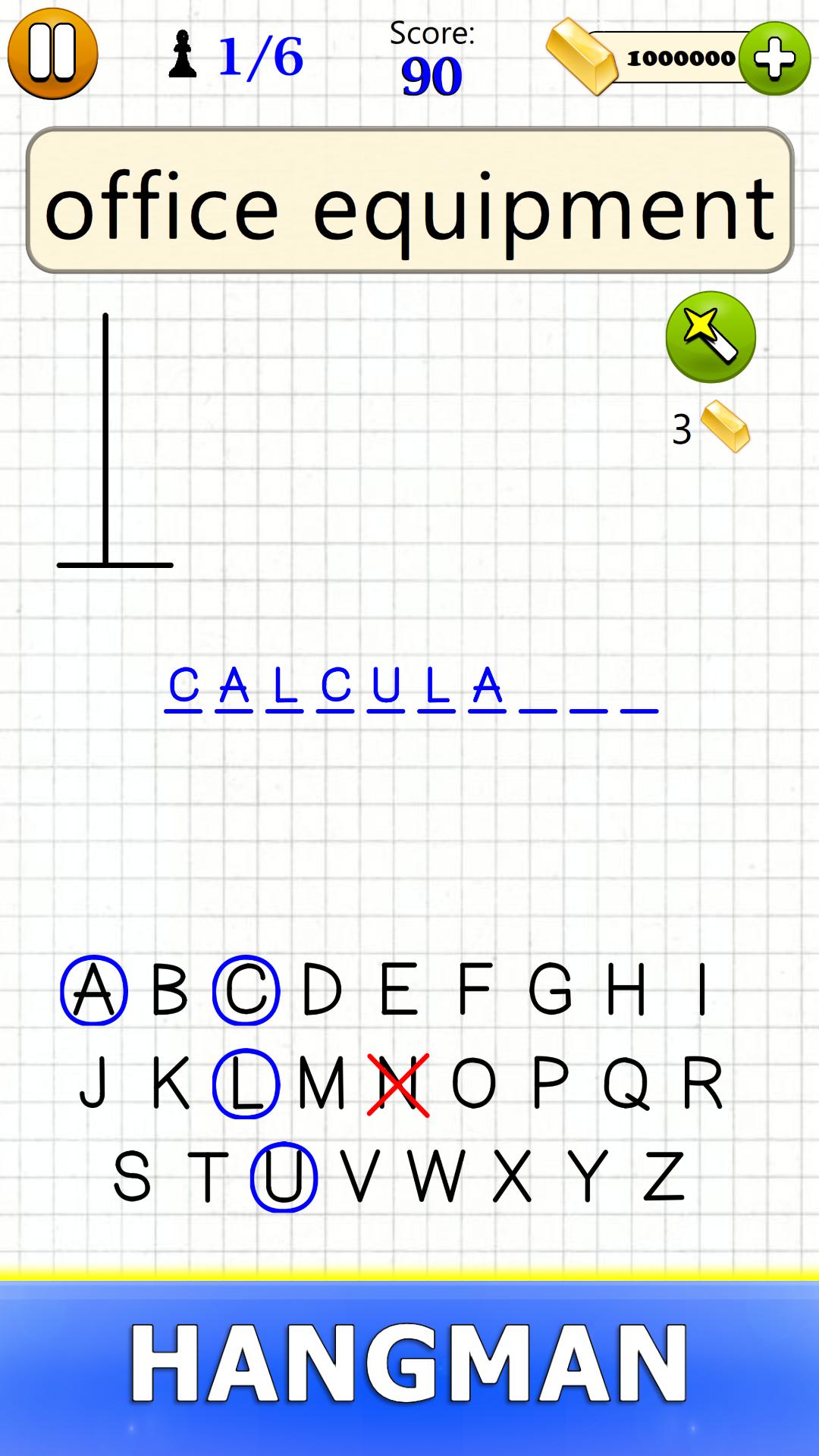 اسکرین شات 1 بازی Hangman - Word Game