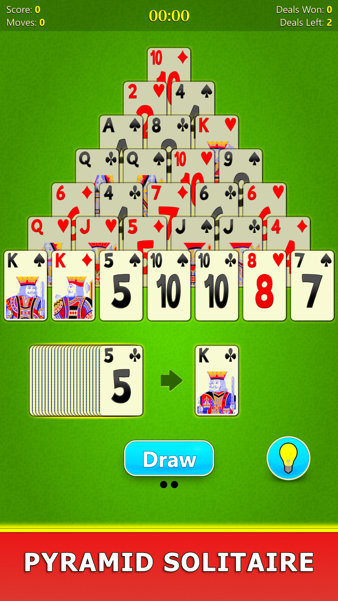 اسکرین شات 1 بازی Pyramid Solitaire Mobile