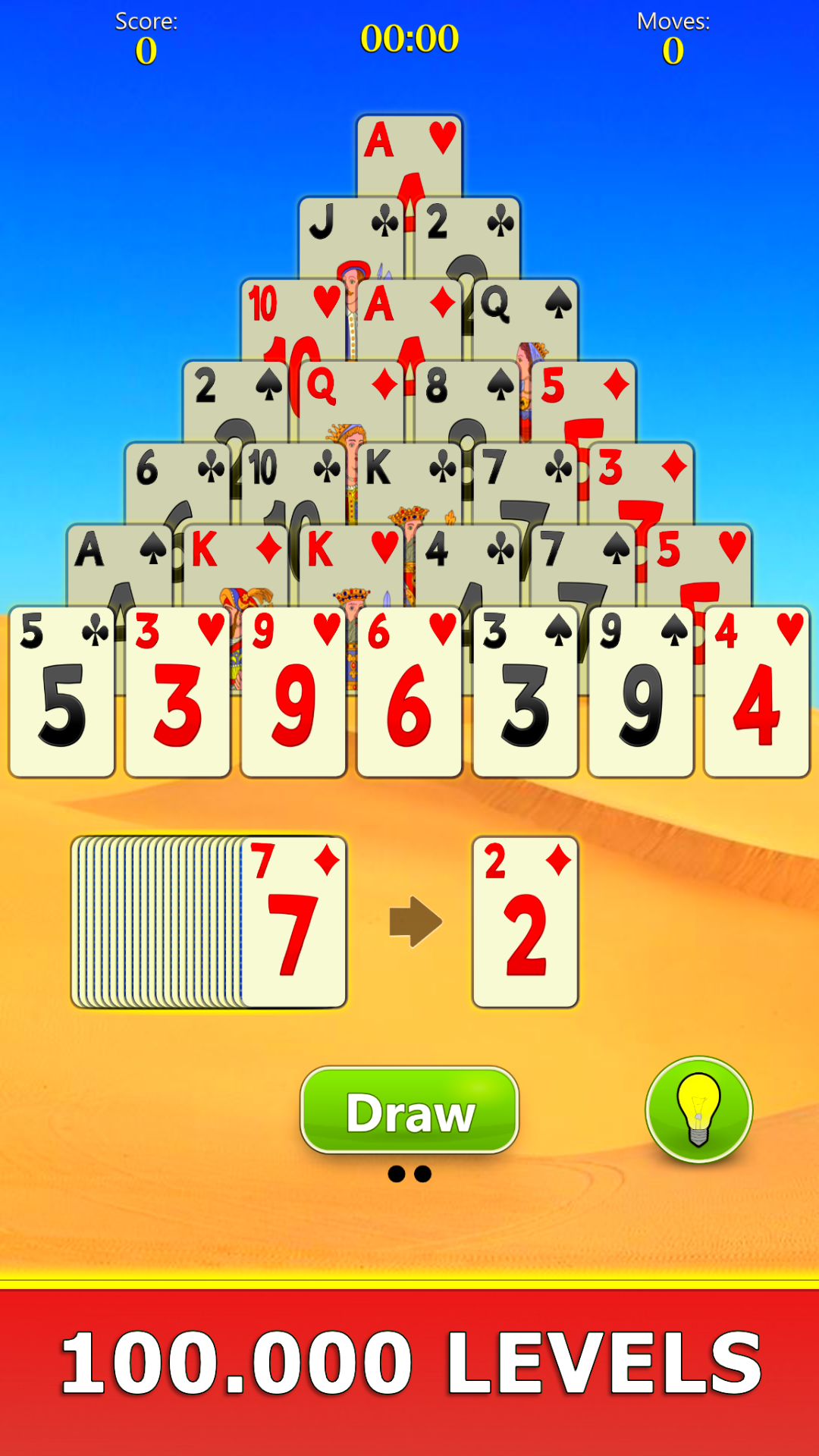 اسکرین شات 4 بازی Pyramid Solitaire Mobile