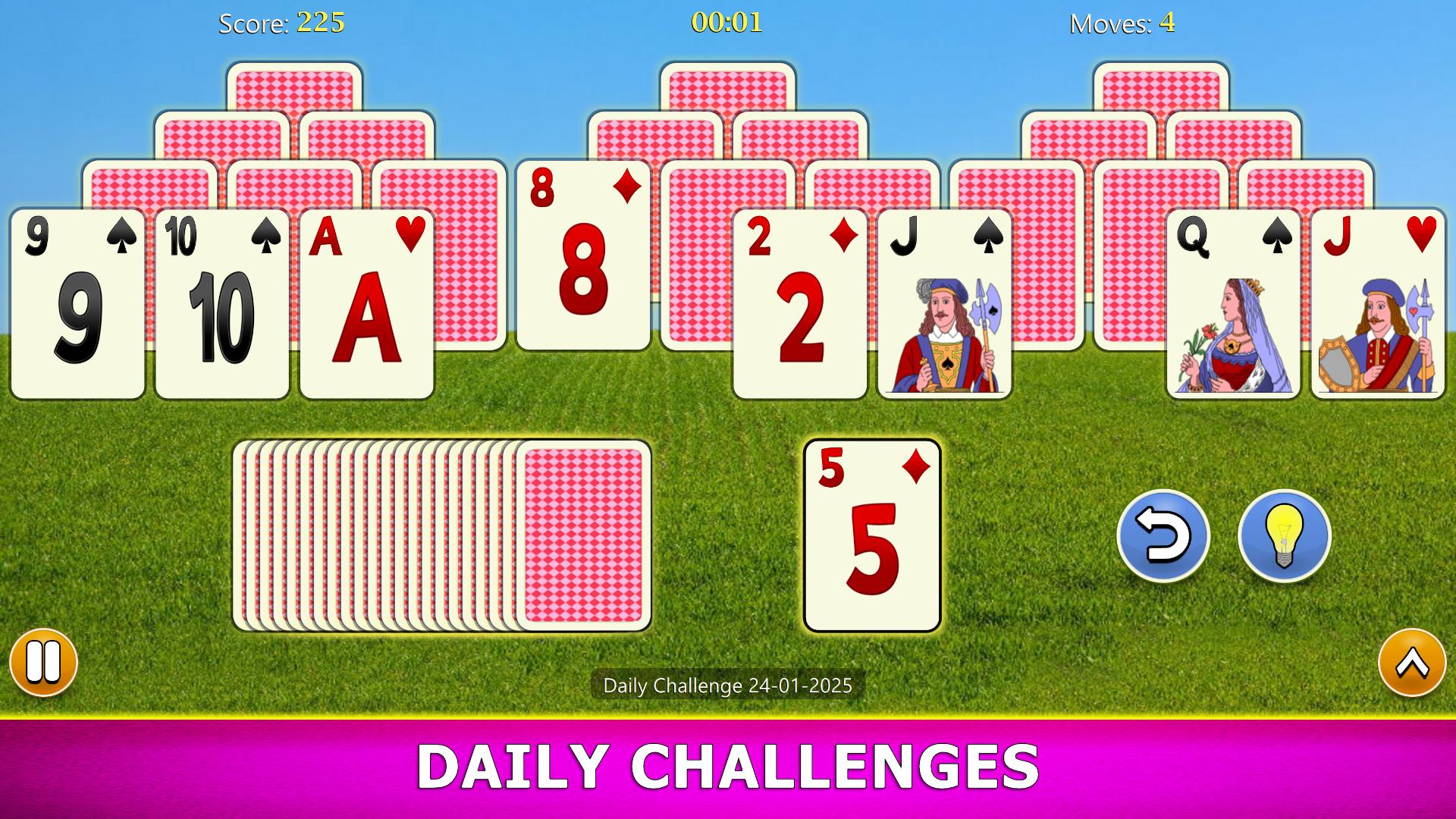 اسکرین شات 5 بازی TriPeaks Solitaire Mobile