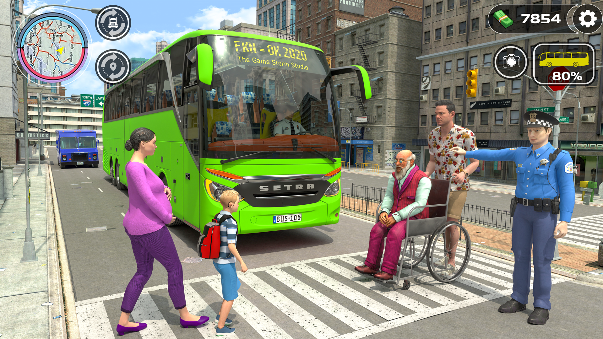 اسکرین شات 1 بازی City Bus Simulator Bus Games