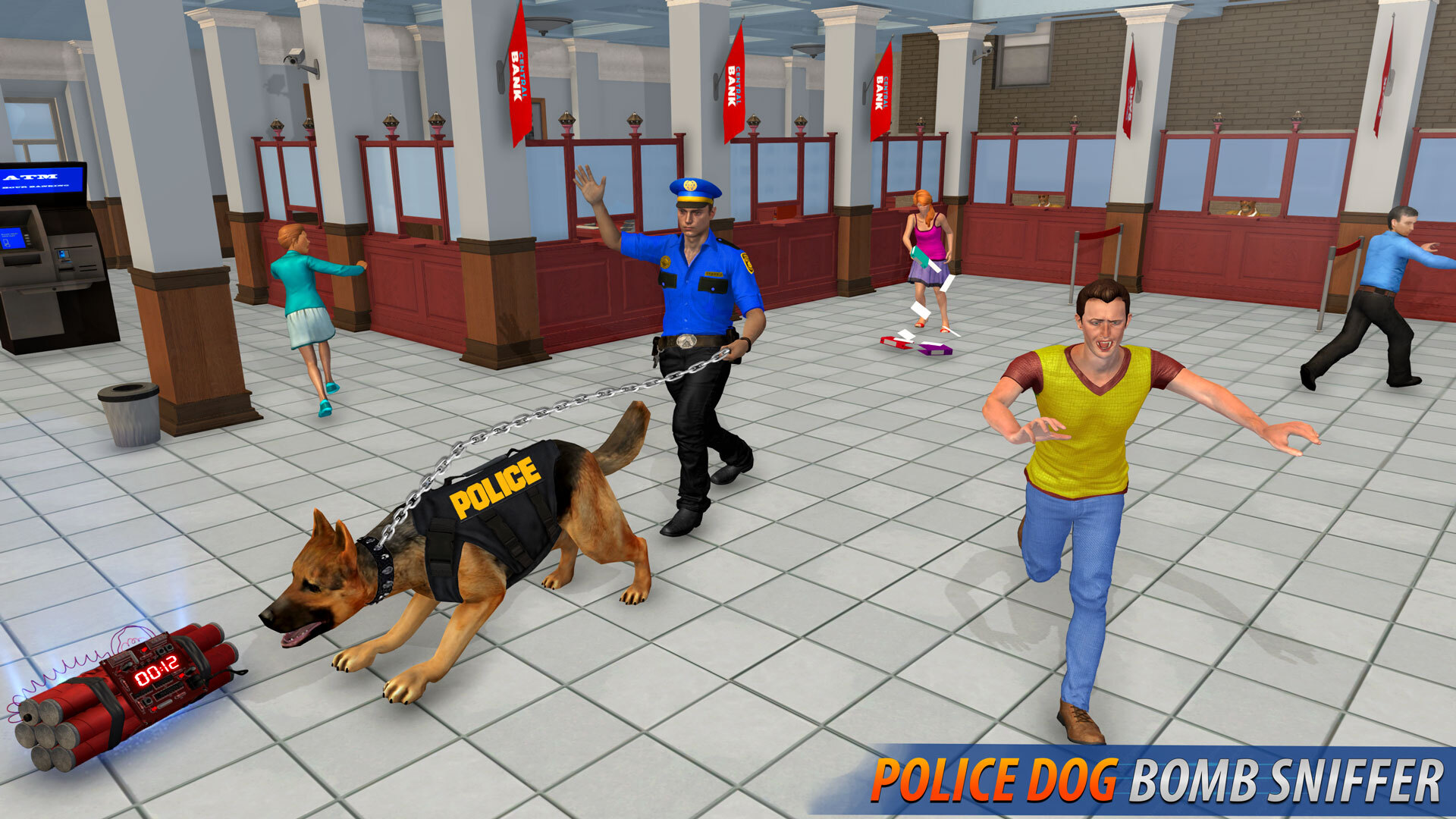 اسکرین شات 6 برنامه US Police Dog Bank Crime Chase