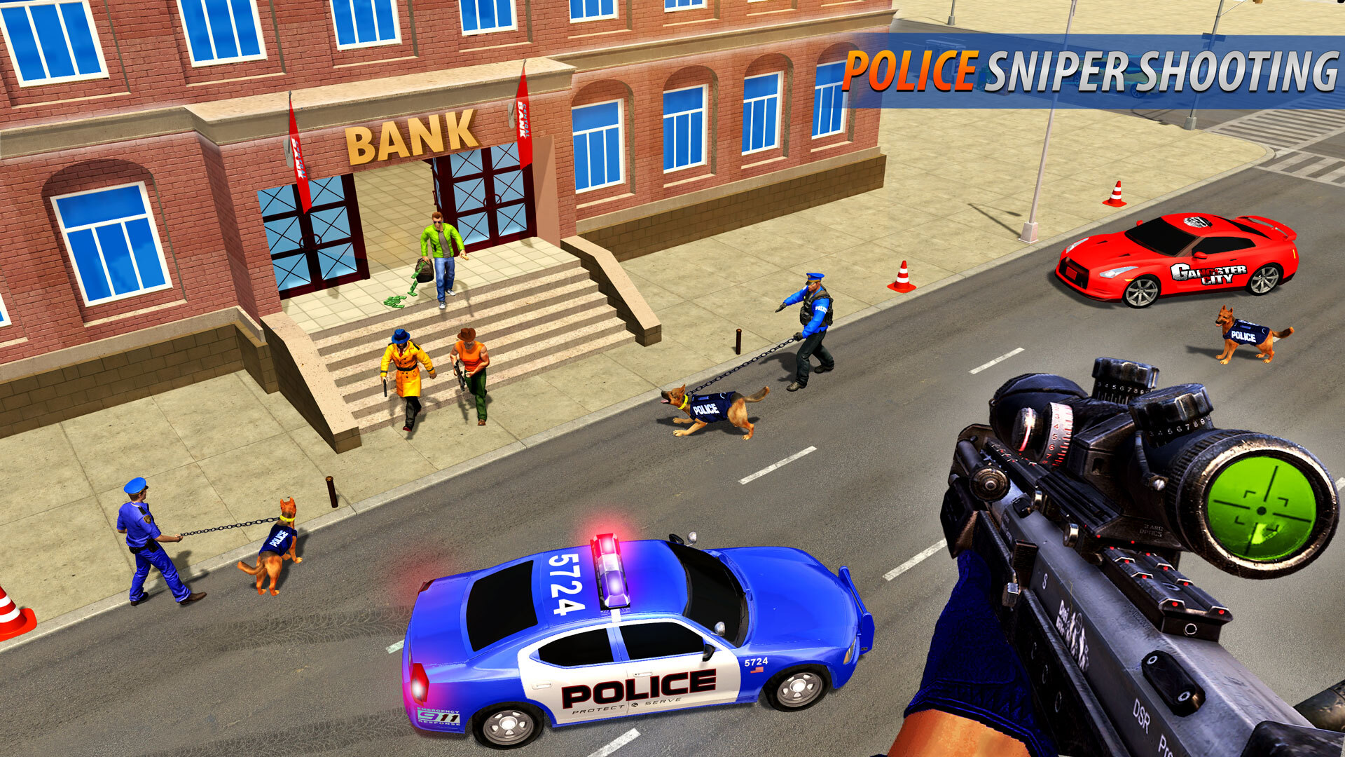 اسکرین شات 7 برنامه US Police Dog Bank Crime Chase