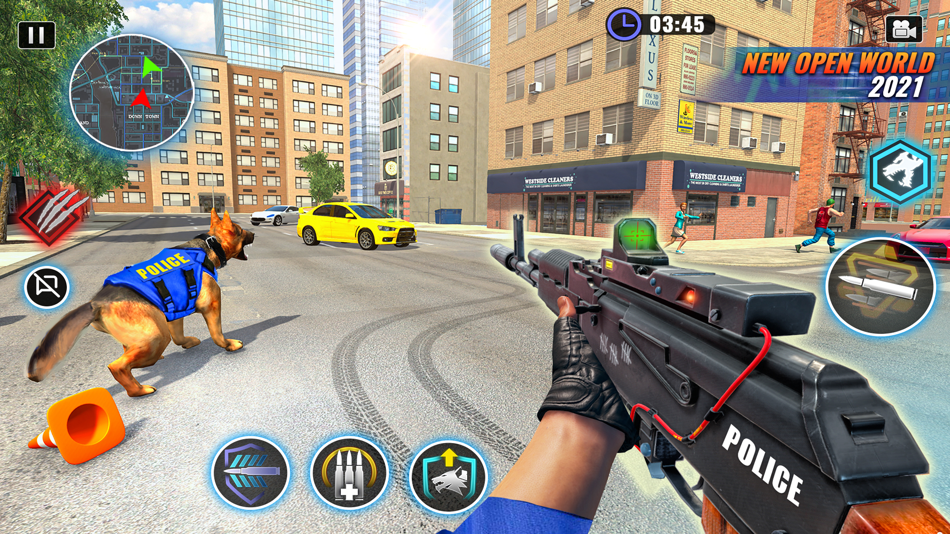 اسکرین شات 2 برنامه US Police Dog Bank Crime Chase