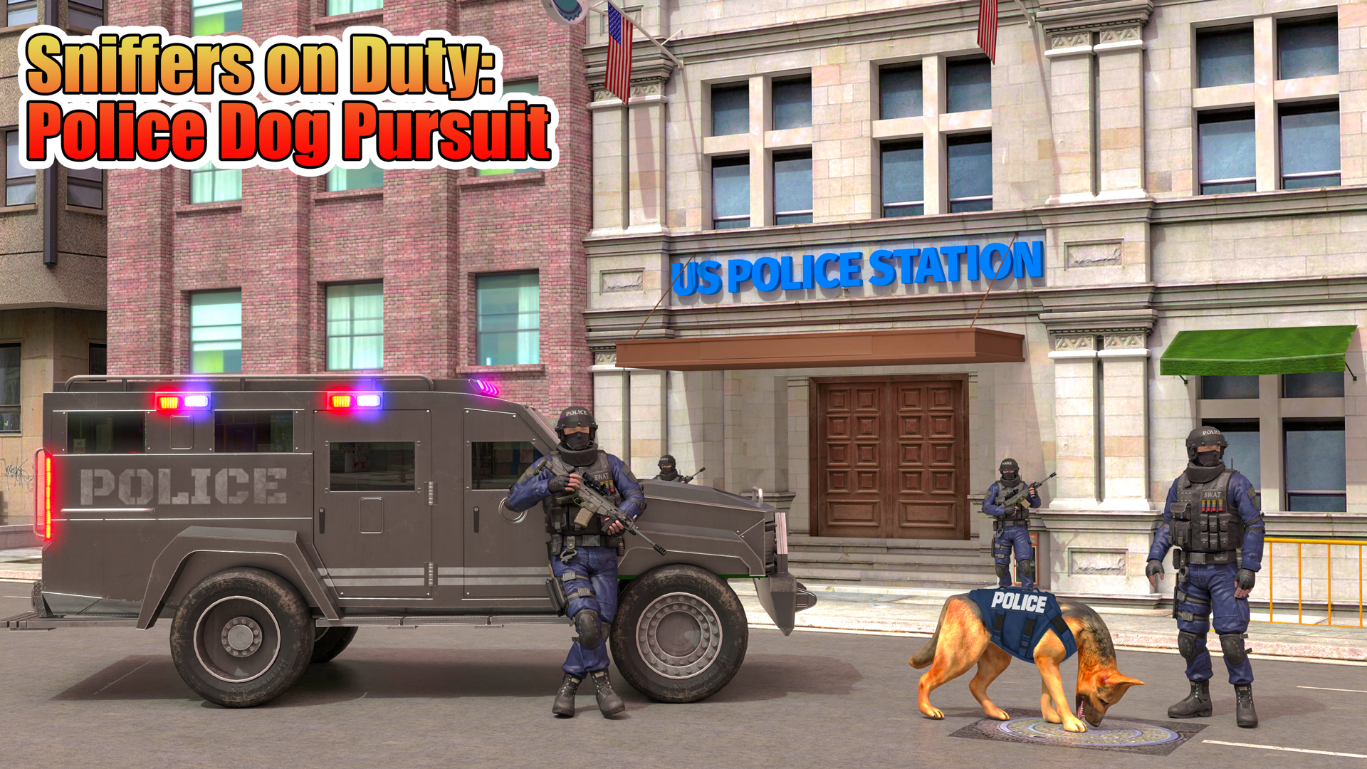 اسکرین شات 3 بازی US Police Dog City Crime Chase