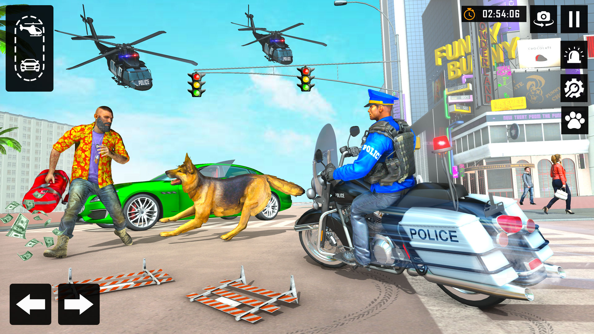 اسکرین شات 3 بازی US Police Dog City Crime Chase