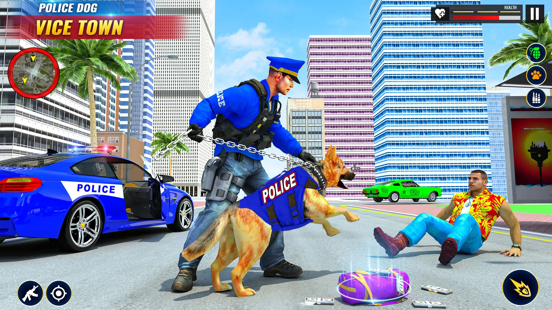 اسکرین شات 6 بازی US Police Dog City Crime Chase