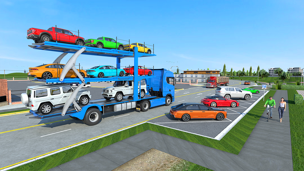 اسکرین شات 4 بازی Cars Transporter Truck Games