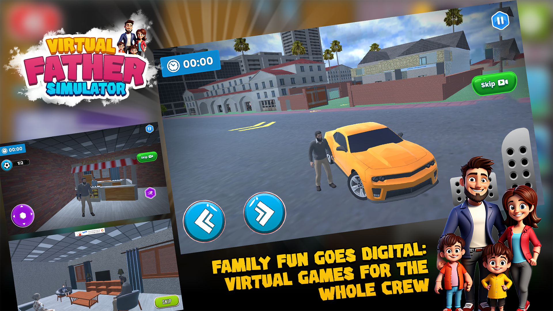 اسکرین شات 3 بازی Virtual Family - Happy Dad Mom