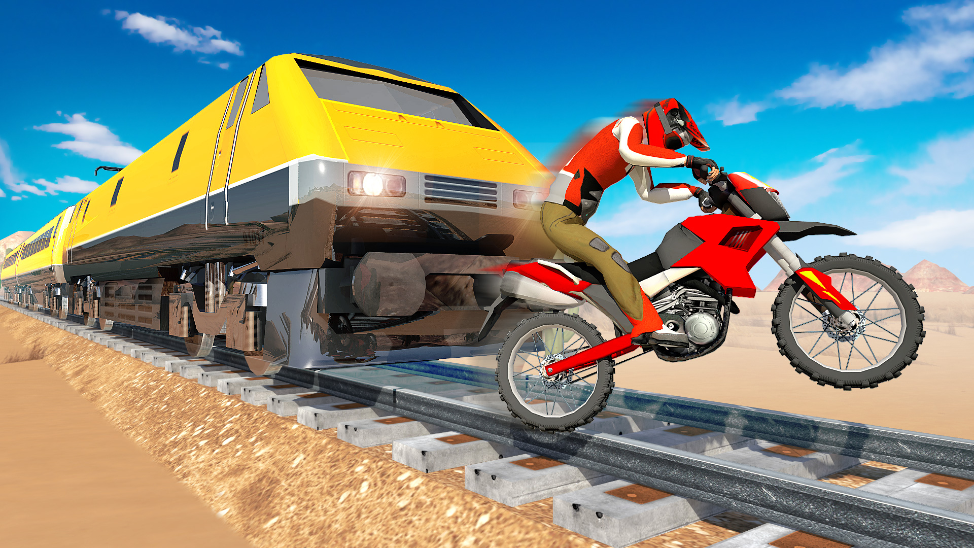 اسکرین شات 4 بازی Bike vs Train Racing 3D