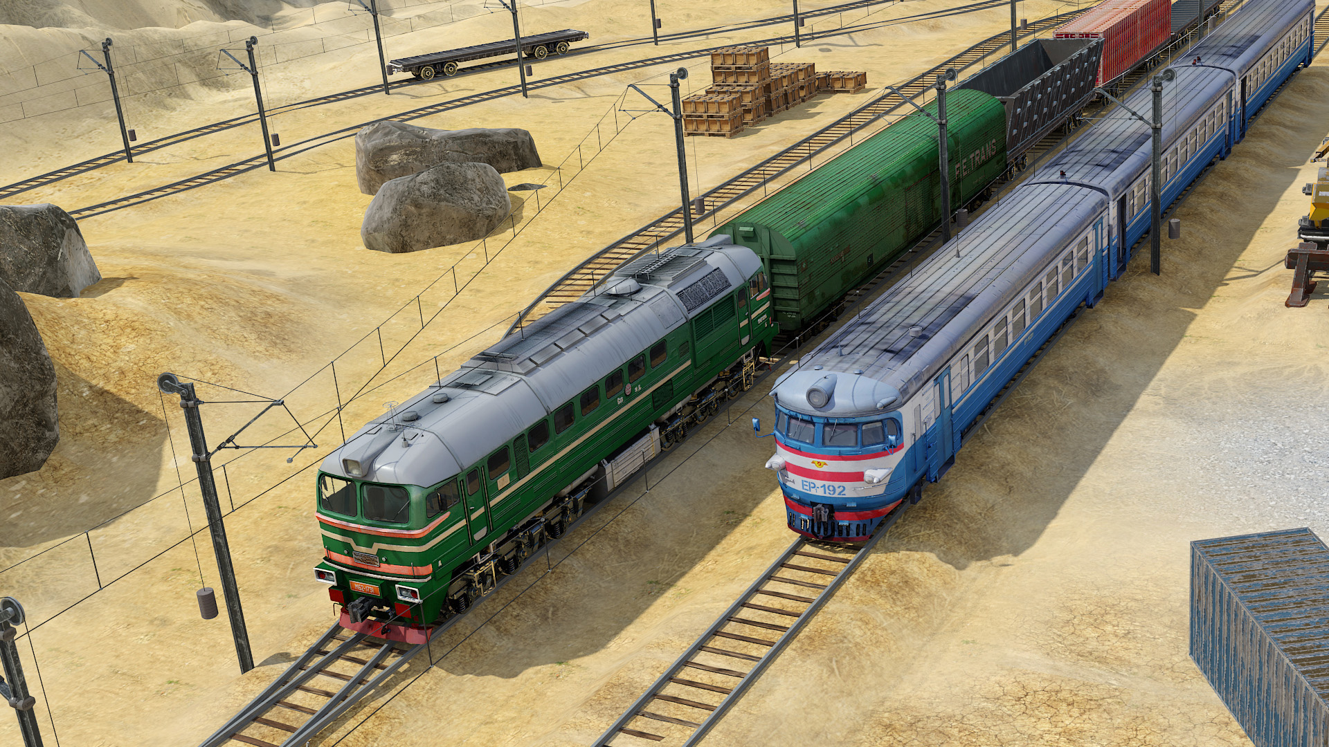 اسکرین شات 2 بازی Train Sim 2026 Modern Train 3D