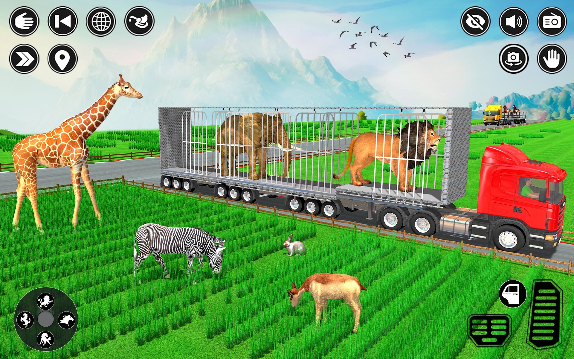 اسکرین شات 2 بازی Animal Transport Truck Driving
