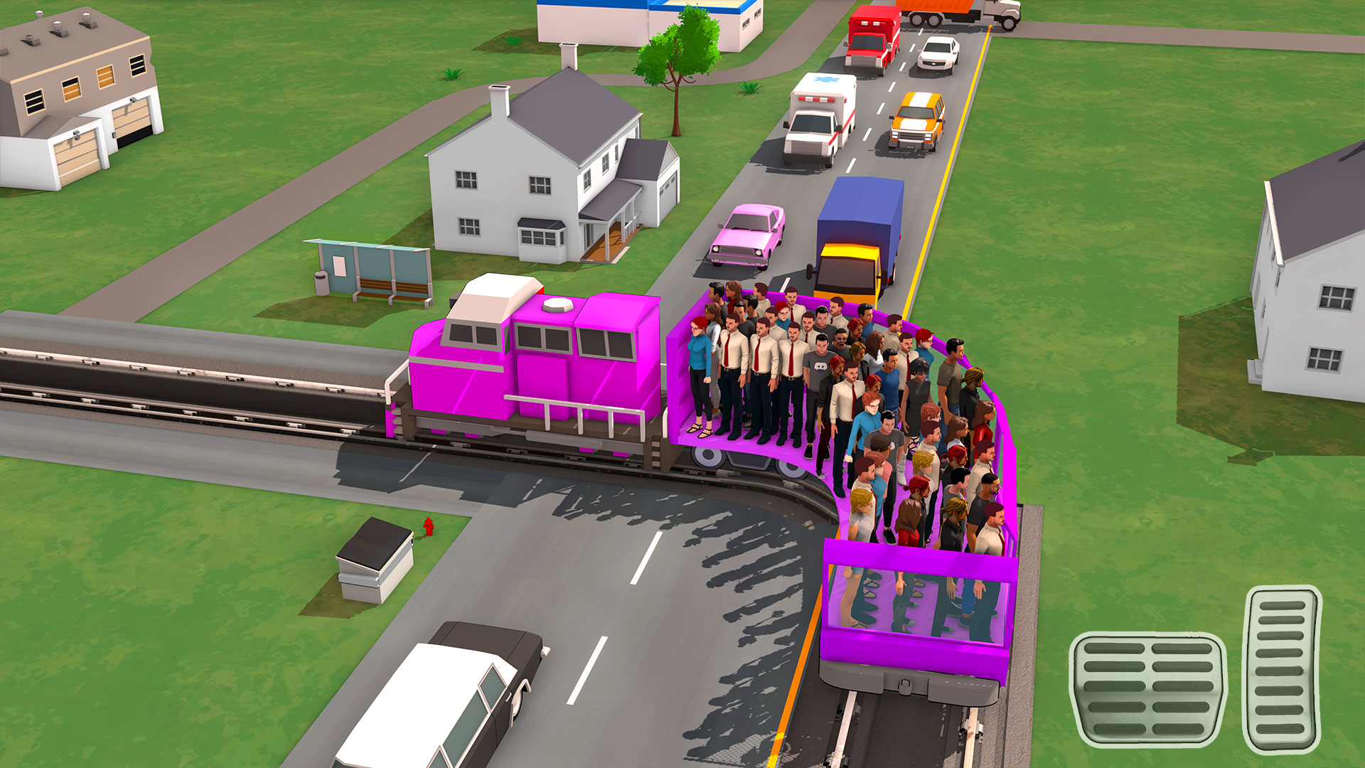 اسکرین شات 2 بازی Passenger Express Train Game