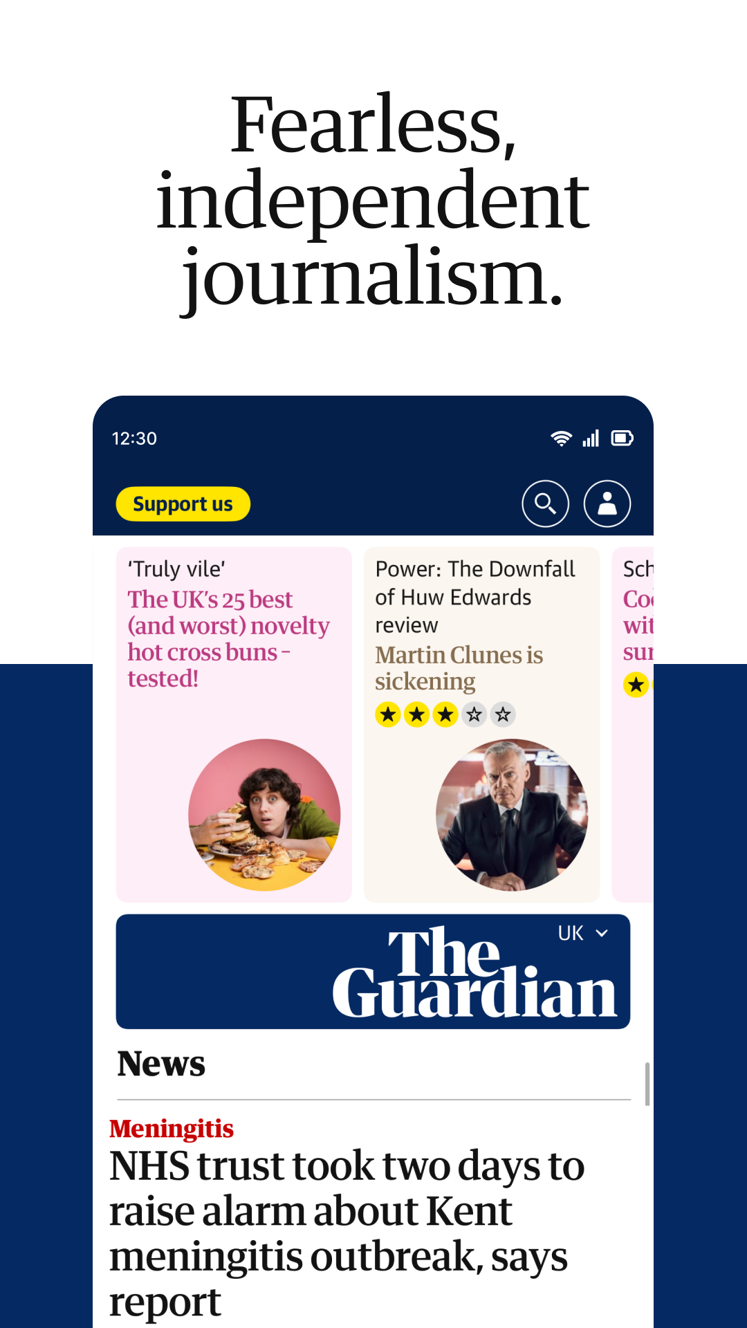 اسکرین شات 1 برنامه The Guardian - UK & World News