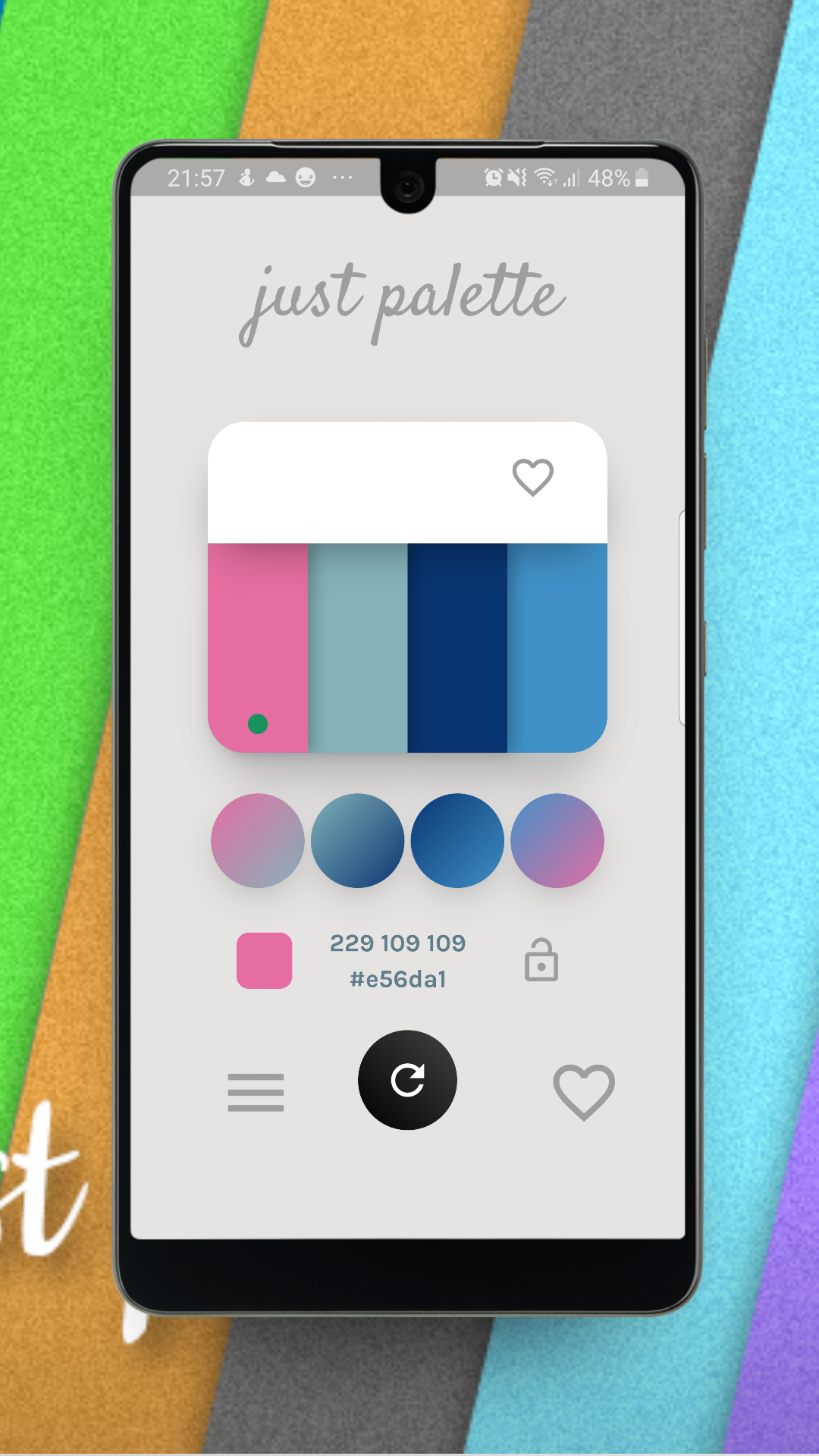 اسکرین شات 1 برنامه Just Palette