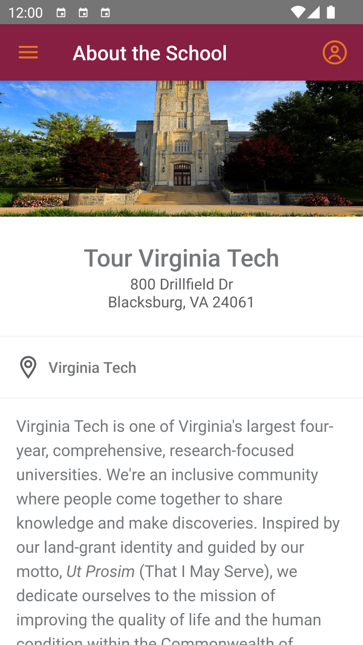 اسکرین شات 1 برنامه Virginia Tech Hokies on Track