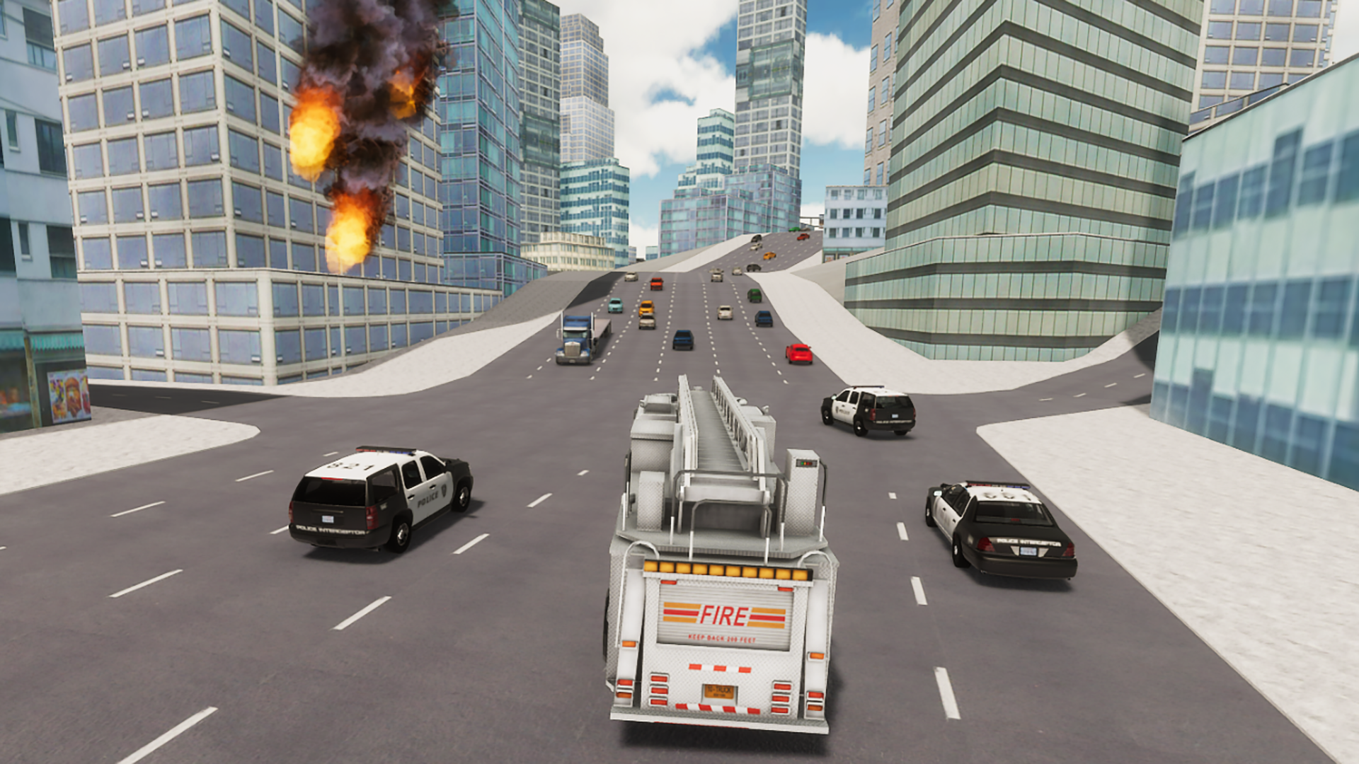 اسکرین شات 1 بازی Fire Truck Driving Simulator