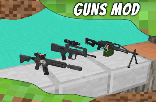 اسکرین شات 3 برنامه Mod Guns for MCPE. Weapons mods and addons.