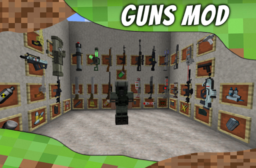 اسکرین شات 4 برنامه Mod Guns for MCPE. Weapons mods and addons.