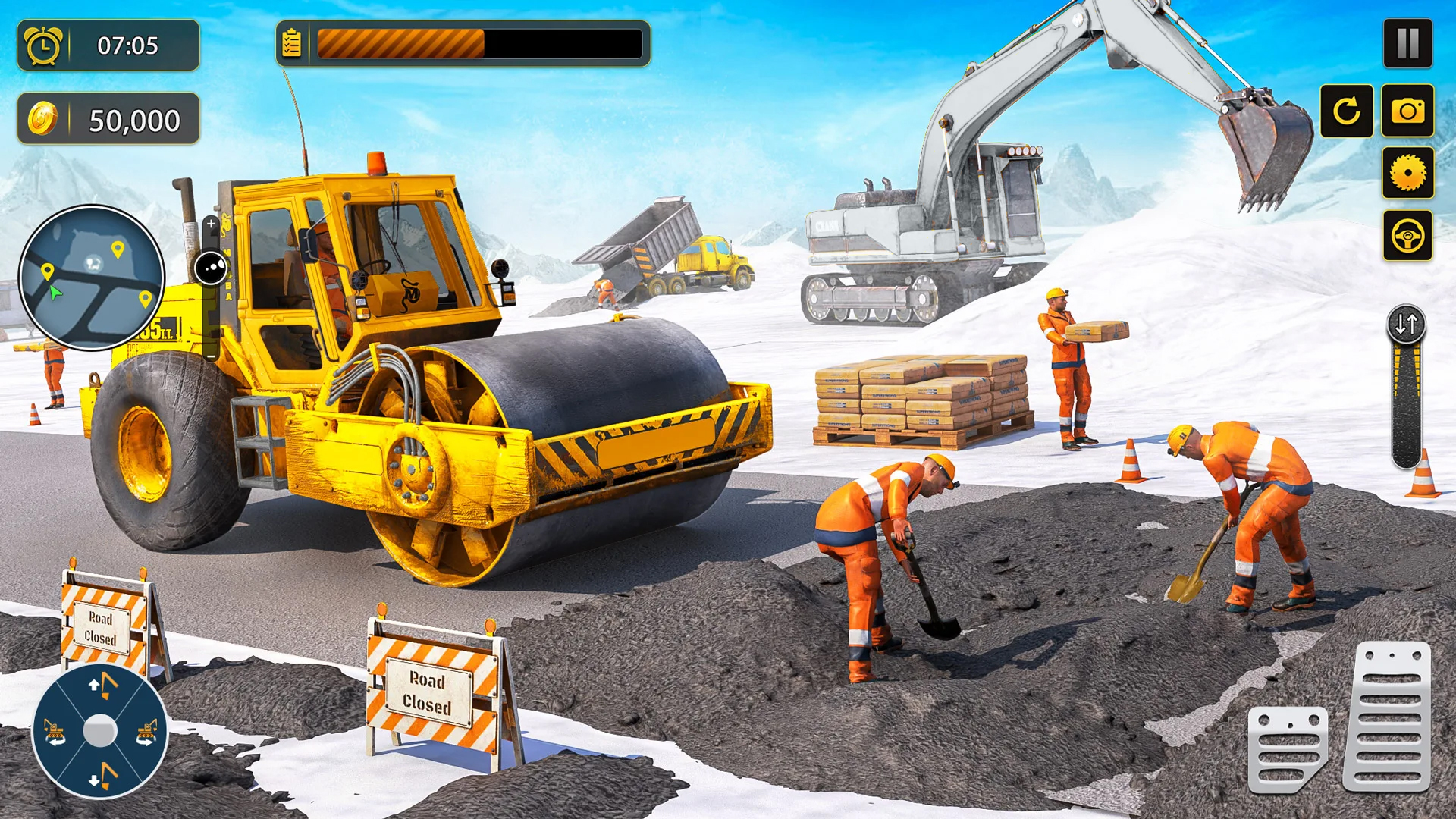 اسکرین شات 3 برنامه Bulldozer Excavator: JCB Games